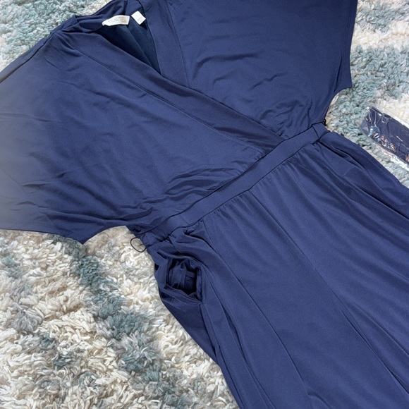 BEAUTIFUL by Lawrence Zarian The Garcelle Regular Belted Jumpsuit ~ Navy - Picture 3 of 8